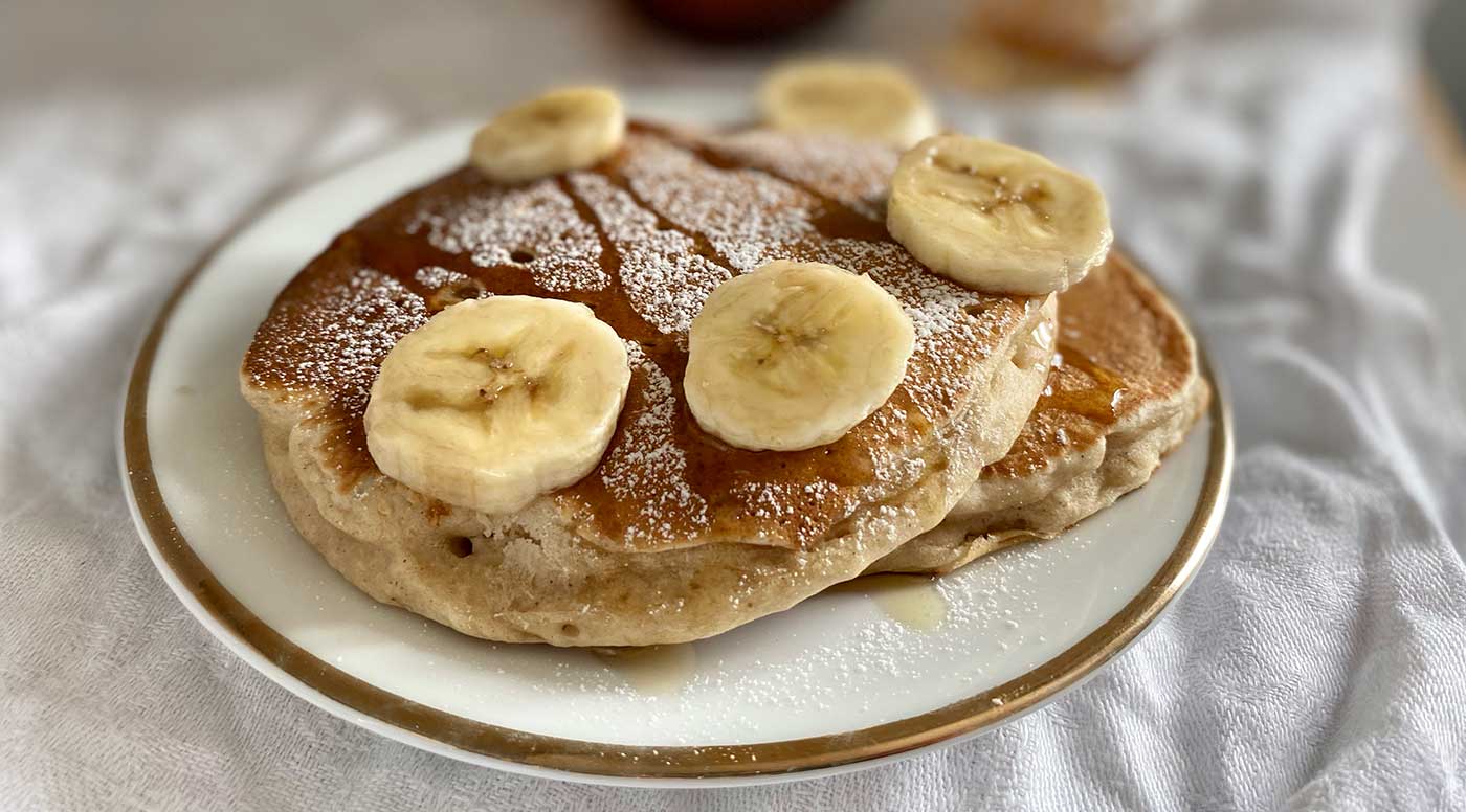 Veganska bananpannkakor