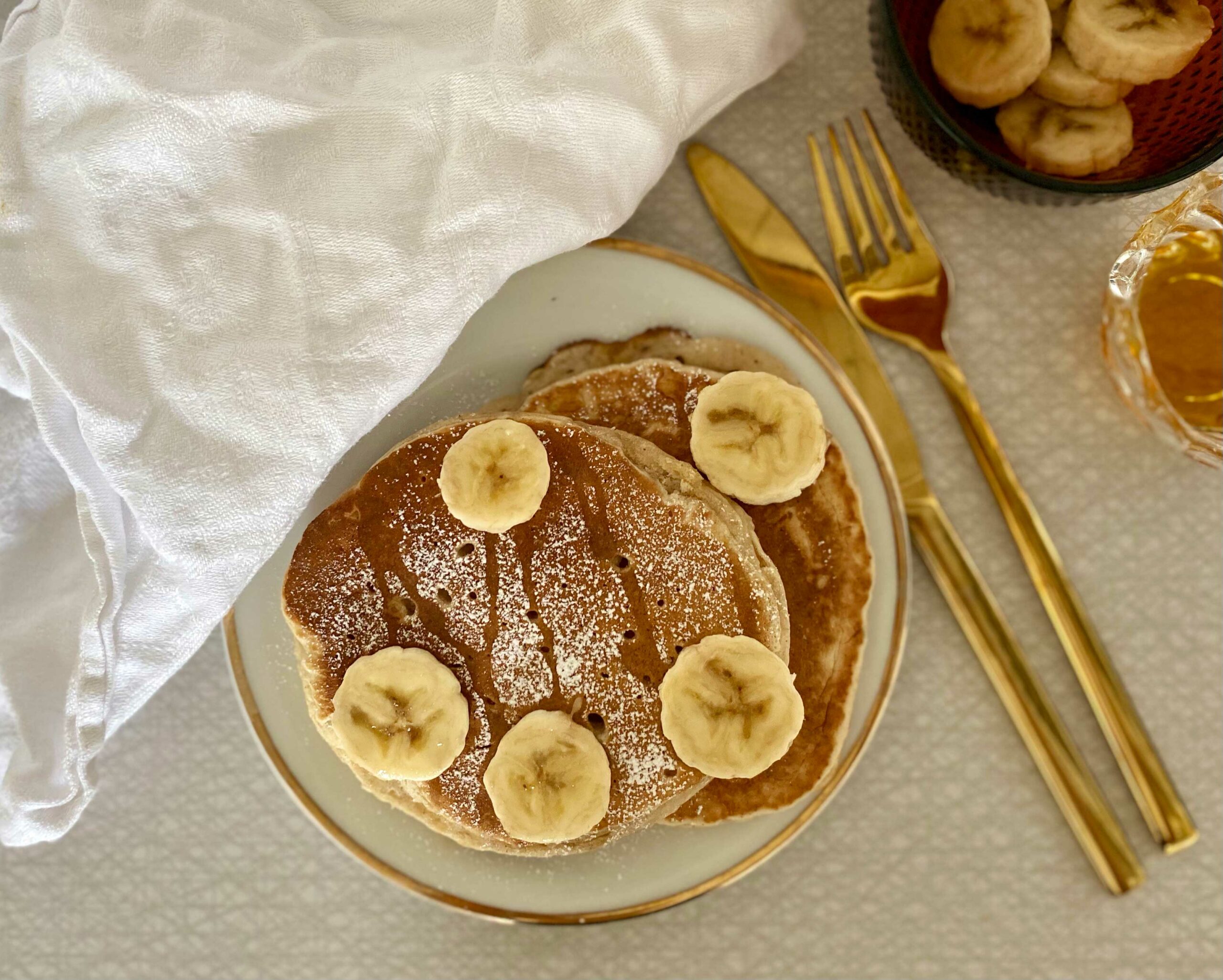 Veganska bananpannkakor